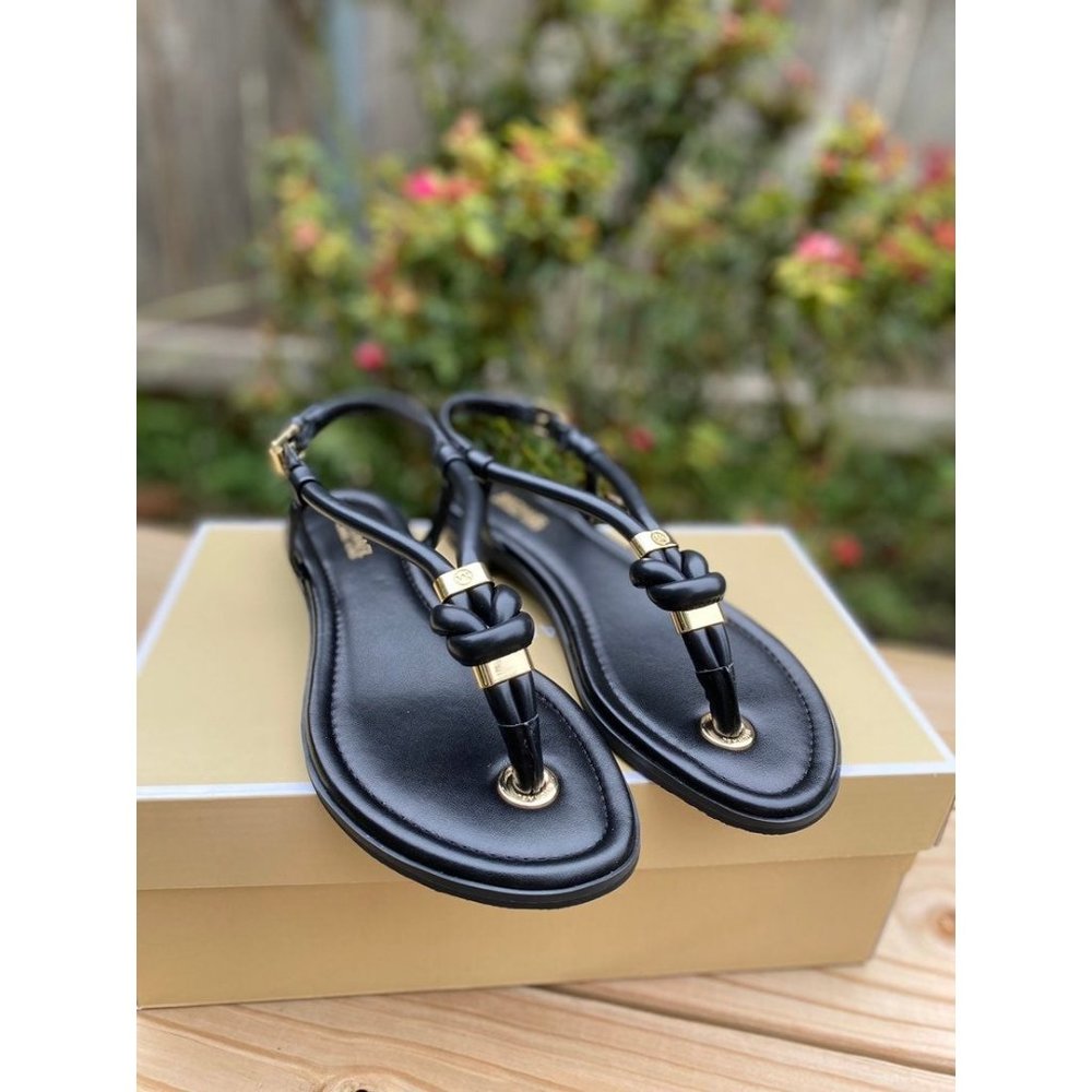 Michael Kors Holly Sandal Black Leather